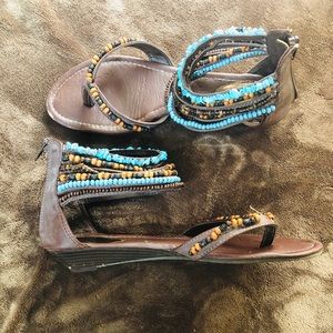 Maurices Beaded Thong Sandals